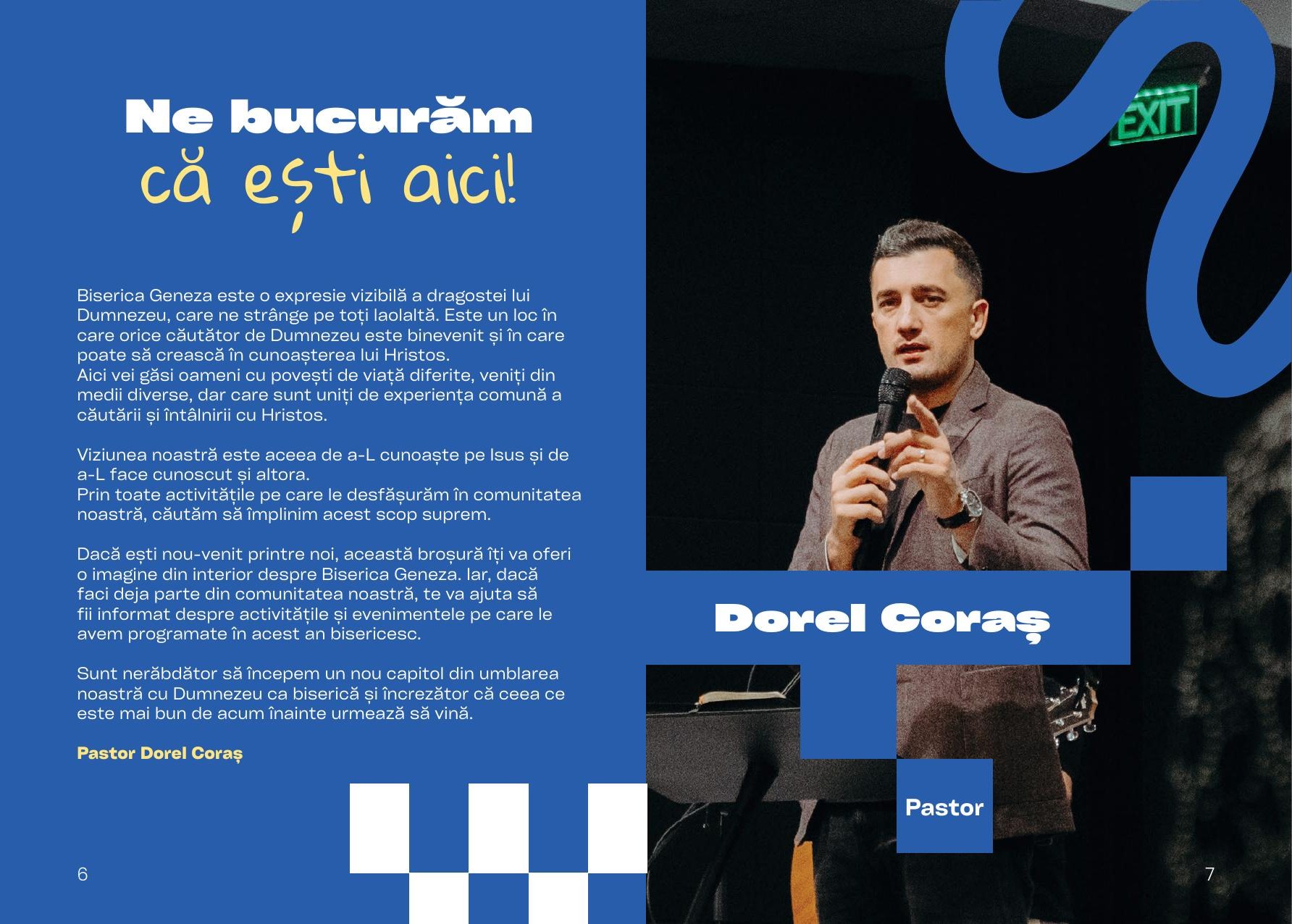 Geneza brochure — welcome spread